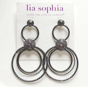 Lia Sophia "AMPLIFIED" Multi-hoop Earrings